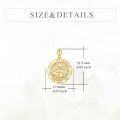 wholesale 14K Gold St Michael Angel Protect Us Religious Pendant Necklace for Men & Women-0-3