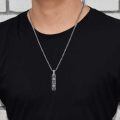 wholesale 925 Sterling Silver Oxidized Viking Valknut Rune Urn Pendant Necklace Cremation Memorial Keeper-0-4