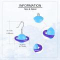 wholesale 925 Sterling Silver Saturn Planet Drop Dangle Earrings - Outer Space  for Her Him-0-2