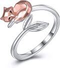 wholesale 925 Sterling Silver Animal Rings Adjustable Cute Jewelry Gift for Her-0-0