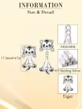 wholesale 925 Sterling Silver Tiger Cub Stud Earrings Wholesale for Girls and Women - Hypoallergenic s-0-5
