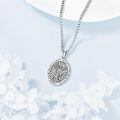 wholesale 925 Sterling Silver Saint Michael Pendant With Crystals And Chain-0-1