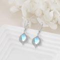 wholesale 925 Sterling Silver Blue Moonstone Teardrop Leverback Earrings Jewelry-0-2