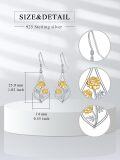 wholesale 925 Sterling Silver Pink Lily of the Valley Drop Earrings-0-28