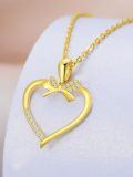 TOUPOP 14k Solid Gold Infinity Heart Necklace For Women Real Gold Jewelry Birthday Christmas Gifts For Her Girlfriend Mom Wife 18 Inches-0-2