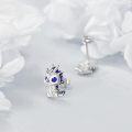 wholesale 925 Sterling Silver Dragon Moonstone Stud Earrings for Women Girls Gift Idea-0-3