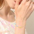 wholesale 14k Gold Bracelet Wholesale With Pearls And Bird Charm-0-4