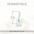 wholesale 925 Sterling Silver Blue Opalite Teardrop Leverback Drop Earrings-0-3