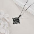 wholesale Sterling Silver Celtic Cross Witches Knot Pendant Necklace Amulet Gift-0-99