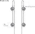 wholesale 925 Sterling Silver Sports Ball Dangle Earrings - Volleyball Design-0-4