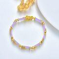 wholesale 18kt Gold Plated Sterling Silver Jade Bracelet for Women Fine Jewelry Gift-0-8