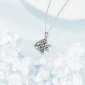 wholesale 925 Sterling Silver Abalone Shell Sea Life Pendant Necklaces for Women Girls  (Fish)-0-3