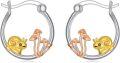 wholesale 925 Sterling Silver Snail Mushroom Hoop Earrings Gold Plated Rosegold Tone Minimalist Jewelry for Women Girls Gift 3cm Diameter-0-0