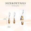 wholesale Teardrop Earrings For Women 925 Sterling Silver Gemstones Dangle Leverback Earring Jewelry Birthday Christmas Gifts For Women Her -0-4