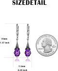 wholesale Sterling Silver Austrian Crystal Vintage Drop Dangle Leverback Earrings-0-69