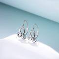 wholesale 925 Sterling Silver Leo Zodiac Sign Leverback Dangle Earrings for Women Girls -0-1