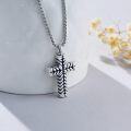 wholesale  Cross Cremation Urn Keepsake Pendant with Funnel and Chain -0-1