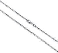 wholesale Sterling Silver Cable Chain Necklace for Men Women 1 0 3 0mm 16 26 (Gift)-Length:16 inches Width:1MM
