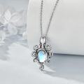 wholesale 925 Sterling Silver Octopus Blue Moonstone Pendant Necklace Gothic Witchy Jewelry-0-3