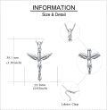 wholesale 925 Sterling Silver Angel and Jesus Pendant Chain Necklaces for Women Religious Gifts-0-3