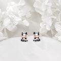 wholesale 925 Sterling Silver Cow Stud Earrings for Women's-0-4