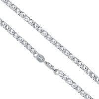 wholesale Sterling Silver Cubic Zirconia Simulated Diamond Tennis Necklace 14 26 -cubic zirconia tennis necklace-4mm-16 inch-White