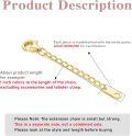 wholesale 10K Solid Gold Jewelry Extender Chain - Hypoallergenic, Lead-Free, Highly Polished for Sensitive Skin, Durable Adjustable Necklace/Bracelet Extender-0-2