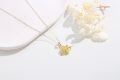wholesale 14k Gold Lotus Pendant With Lab Diamond And Om Symbol Necklace-0-5