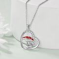 wholesale 925 Sterling Silver Frog Pendant with Mushroom and Guitar Charm Necklace - Cute Animal s for Her-0-3