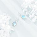 wholesale 925 Sterling Silver Moonstone Drop Earrings Platinum Plated Vintage Filigree Teardrop For Women-0-3