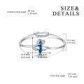wholesale 925 Sterling Silver Blue Butterfly Bracelet-0-4