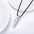 wholesale 925 Sterling Silver Howlite Stone Tribal Dragon Head Pendant Necklaces for Men Women s 48cm Chain Length-0-1