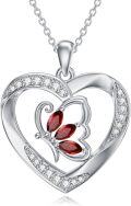 wholesale TOUPOP Women's Butterfly Necklace 925 Sterling Silver Pendant Necklace Gifts For Wife Girlfriend Anniversary Birthday -0-0