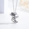 wholesale 925 Sterling Silver Cowboy Boot & Hat Pendant Necklace for Women-0-2