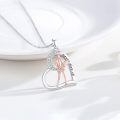 wholesale 925 Sterling Silver Tennis Player Pendant Necklace Never give up Sporty s for Women-0-1
