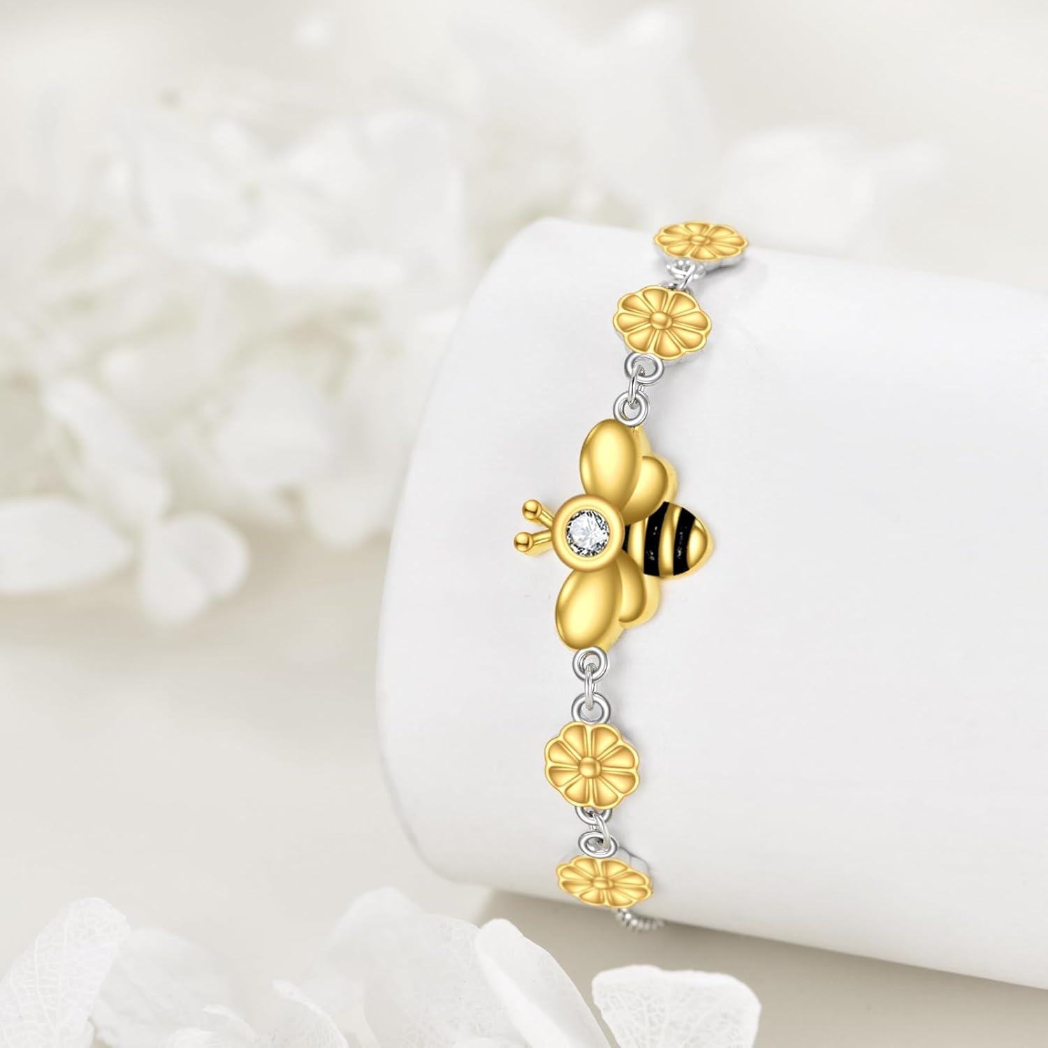  Silver Stone Adjustable Animal Bracelet for Women Girls Cute Jewelry Gift ( chars)-0-2