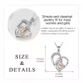 wholesale 925 Sterling Silver Heart Infinity Pendant - Mom and Baby Love Necklaces Wholesale for Women Girls Gifts-0-5