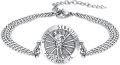 wholesale 925 Sterling Silver  Catholic Patron Saint Sebastian Medal Bracelet with 9+2 Link Chain-0-0