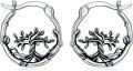 wholesale 925 Sterling Silver Tree of Life Hypoallergenic Small Hoop Earrings for Sensitive Ears-0-0
