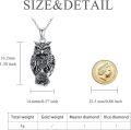 wholesale 925 Sterling Silver Owl Tree of Life Pendant Necklace - Unique s for Men & Women-0-4