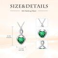 wholesale Infinity Birthstone Necklace 925 Sterling Silver Heart Love Infinity Pendant Fine Jewelry Birthday Christmas Gifts For Women Girlfriend Wife -0-5