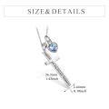 wholesale 925 Sterling Silver Cross Pendant With Blue Opal And Philippians Inscription-0-59