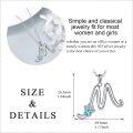 wholesale 925 Sterling Silver Metal Paw Print Initial M Pendant Necklace s for Women-0-2