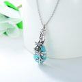 wholesale 925 Sterling Silver Turquoise Dragonfly Cremation Pendant Keepsake Urn Necklace for Ashes Memory Jewelry-0-3