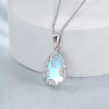 wholesale 925 Sterling Silver Blue Moonstone Sea Horse Starfish Shell Pendant Necklace-0-3