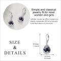wholesale Sterling Silver Moonstone Leverback Teardrop Dangle Earrings for Women-0-64