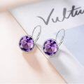 wholesale Sterling Silver Austrian Crystal Bella Leverback Earrings Hypoallergenic Fine Jewelry Gifts-0-18