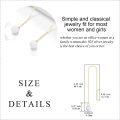 wholesale 925 Sterling Silver Yellow Gold 6mm Ball Opal Pearl Threader Earrings, Adjustable Length, Gift Box-0-4