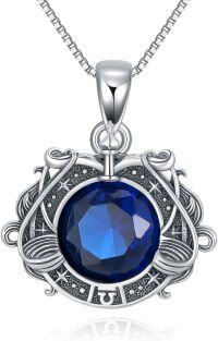 wholesale Metal Stone Zodiac Necklace Constellation Pendant Horoscope Gift for Women-Libra(September)