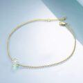 wholesale 925 Sterling Silver Blue Cube Crystal Ankle Anklet for Women and Teen Girls-0-6